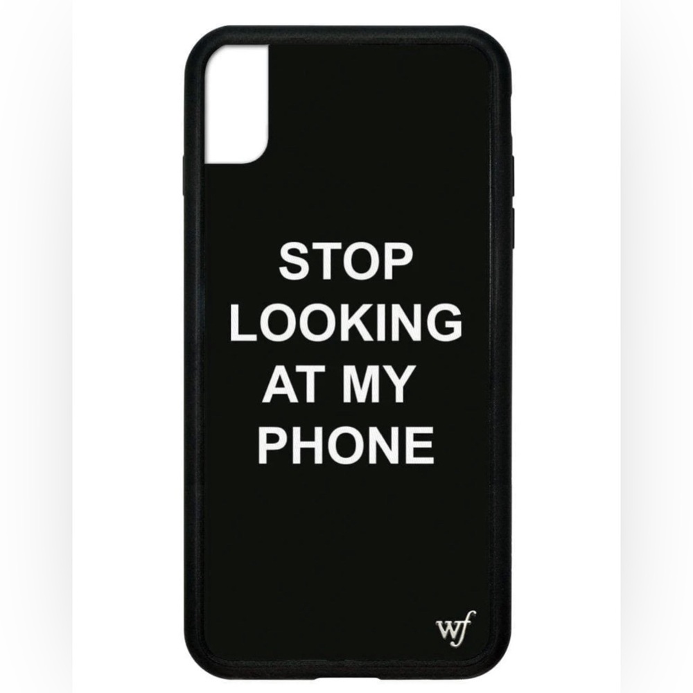 Wildflower Stop Looking At My Phone Case that fits an I Phone XS Max